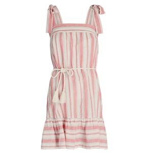 Intermix Kivari Hailee Tie Shoulder Striped Mini Dress 6